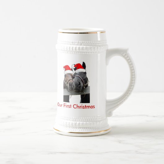 クリスマスの馬 ビールジョッキ (右)