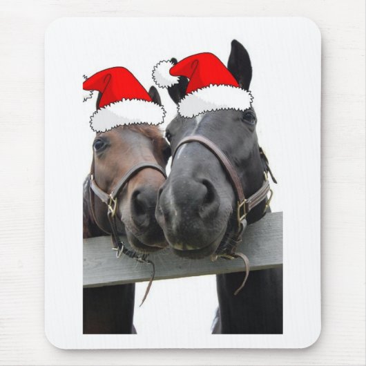クリスマスの馬 マウスパッド (正面)
