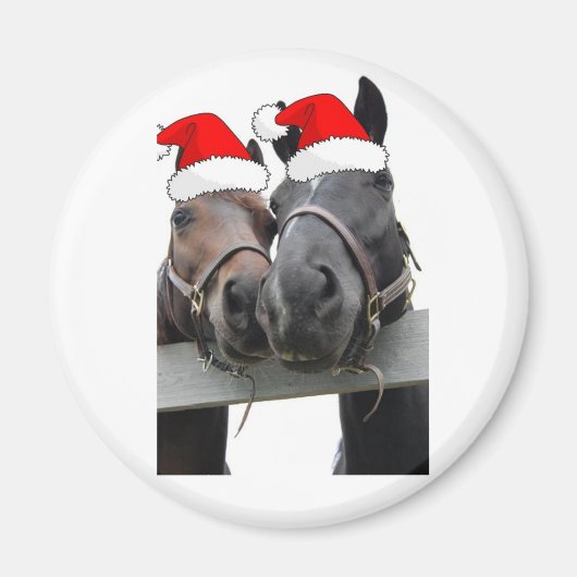 クリスマスの馬 マグネット (正面)