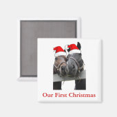 クリスマスの馬 マグネット (正面/裏面)