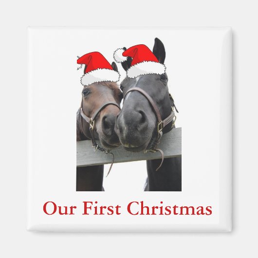 クリスマスの馬 マグネット (正面)