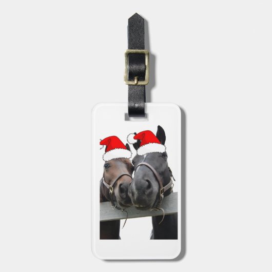 クリスマスの馬 ラゲッジタグ (正面縦)