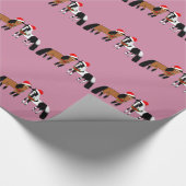 クリスマスの馬 ラッピングペーパー (角)
