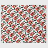 クリスマスの馬 ラッピングペーパー (フラット)