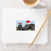 クリスマスの馬 ラベル (インサイチュ)