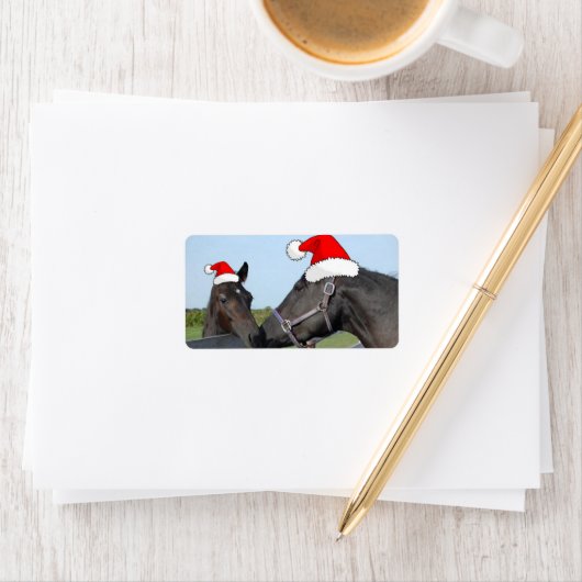 クリスマスの馬 ラベル (インサイチュ)