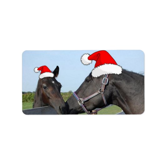 クリスマスの馬 ラベル (正面)