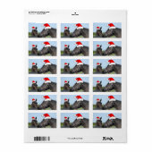 クリスマスの馬 ラベル (フルシート)