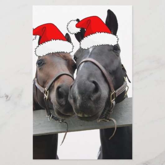 クリスマスの馬 便箋 (正面)