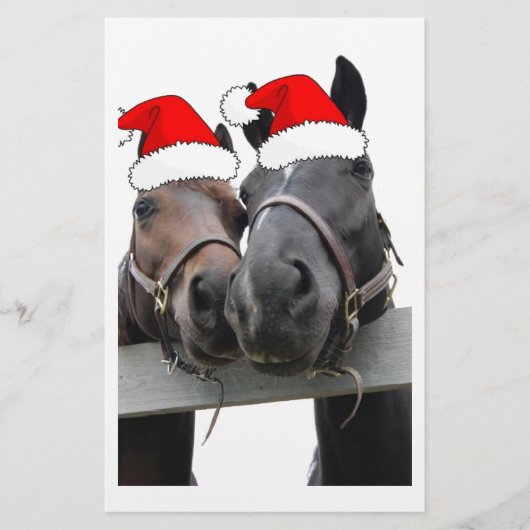 クリスマスの馬 便箋 (正面)