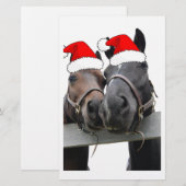 クリスマスの馬 便箋 (正面/裏面)