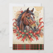 クリスマスの馬 招待状 (正面)