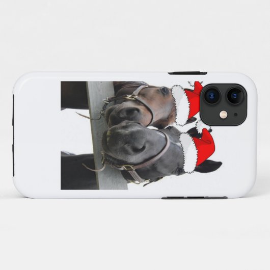 クリスマスの馬 Case-Mate iPhoneケース (裏面(横))