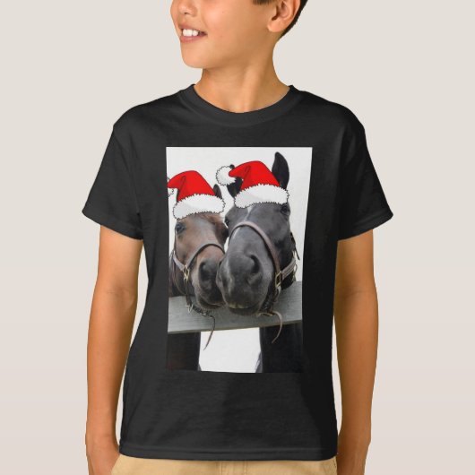 クリスマスの馬 Tシャツ (正面)