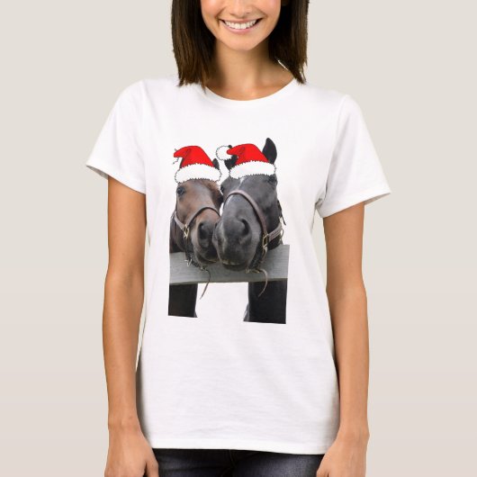 クリスマスの馬 Tシャツ (正面)