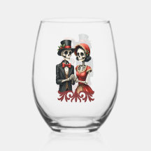 クリスマスの骨のロマンス、陽気なスケルトンのカップル