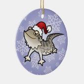 クリスマスの髭があるドラゴン/Rankinsのドラゴン セラミックオーナメント (右)