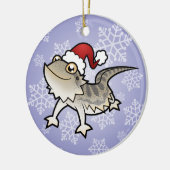 クリスマスの髭があるドラゴン/Rankinsのドラゴン セラミックオーナメント (左)