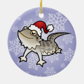 クリスマスの髭があるドラゴン/Rankinsのドラゴン セラミックオーナメント (裏面)