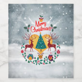 クリスマスの魂 ワインラベル (シングルラベル)
