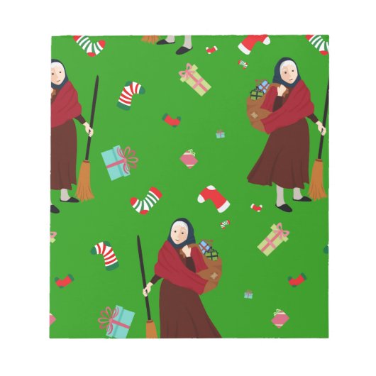 クリスマスの魔女ベファナ ノートパッド (正面)