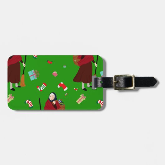 クリスマスの魔女ベファナ ラゲッジタグ (正面横)
