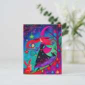 クリスマスの魔女10デザイン ホリデー カード (スタンド正面)