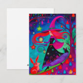 クリスマスの魔女10デザイン ホリデー カード (正面/裏面)