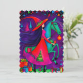 クリスマスの魔女14デザイン ホリデーカード (スタンド正面)