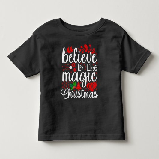 クリスマスの魔法に住む–84604 トドラーTシャツ (正面)