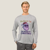クリスマスの魔法に信じて 🎅 | Bella+Canva トライブレンドＴシャツ (正面全体)