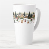 クリスマスの魔法に包まれた村 カフェラテマグ (右アングル)