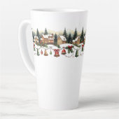 クリスマスの魔法に包まれた村 カフェラテマグ (左アングル)