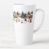 クリスマスの魔法に包まれた村 カフェラテマグ (右)