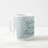 「クリスマスの魔法に夢を」マグカップ コーヒーマグカップ (正面左)