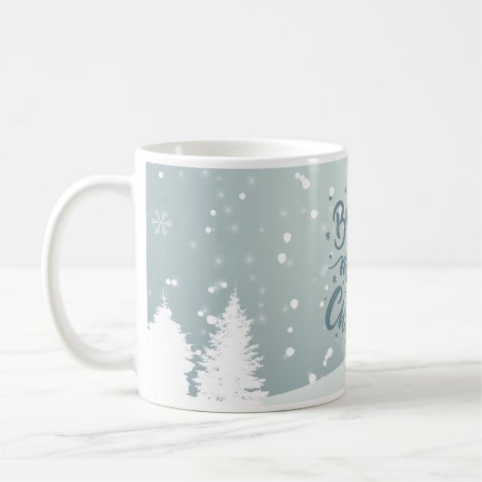 「クリスマスの魔法に夢を」マグカップ コーヒーマグカップ (左)