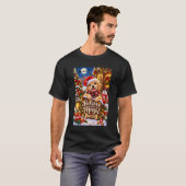 クリスマスの魔法に夢中 – かわいい犬のホリデー Tシャツ (正面フル)