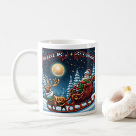 クリスマスの魔法に満ちたホリデーシーズン コーヒーマグカップ