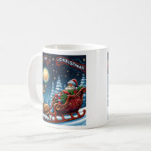 クリスマスの魔法に満ちたホリデーシーズン コーヒーマグカップ (正面左)
