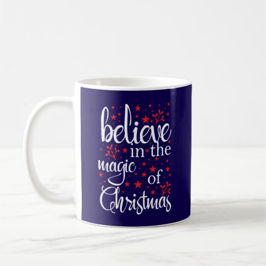クリスマスの魔法に満ちた世界 コーヒーマグカップ (左)