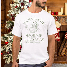 クリスマスの魔法に満ちた緑 Tシャツ