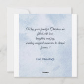 クリスマスの魔法のツリーのクリスマスカード シーズンカード (裏面)