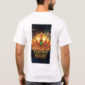 **クリスマスの魔法の王冠** Tシャツ (裏面)