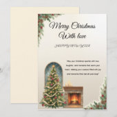 クリスマスの魔法をあなたに、クリスマスカード シーズンカード (正面/裏面)