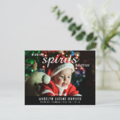 クリスマスの魔法をもう少し明るくする 誕生写真 シーズンカード (スタンド正面)