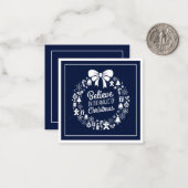 クリスマスの魔法を信じて オーダーメイド ノートカード (正面/裏面インサイチュ)