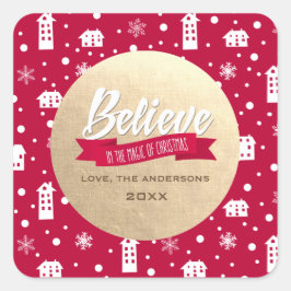 クリスマスの魔法を信じて スクエアシール