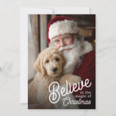 クリスマスの魔法を信じて ペット写真 シーズンカード (正面)