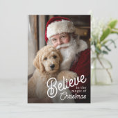クリスマスの魔法を信じて ペット写真 シーズンカード (スタンド正面)