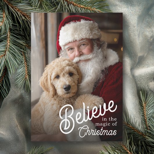 クリスマスの魔法を信じて ペット写真 シーズンカード